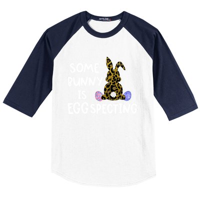 Cute Announcefunny Gift Easter Expecting Pregnant Mom Gift Baseball Sleeve Shirt