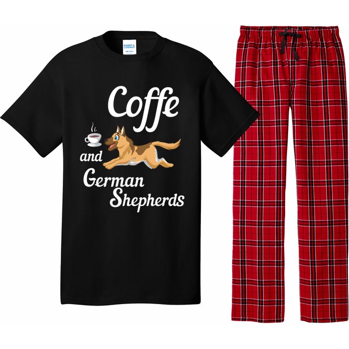 Coffee And German Shepherds Pajama Set