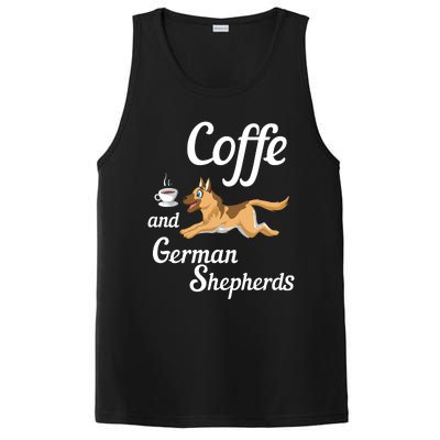 Coffee And German Shepherds PosiCharge Competitor Tank