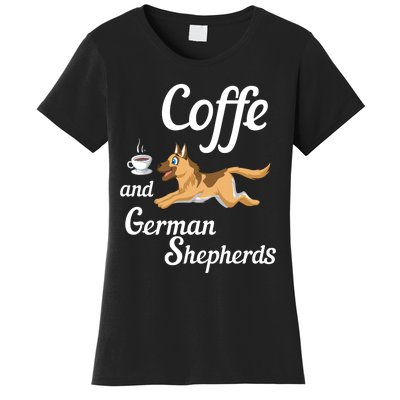 Coffee And German Shepherds Women's T-Shirt