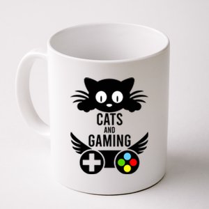 Cats And Gaming Funny Cat Lover Video Games Coffee Mug