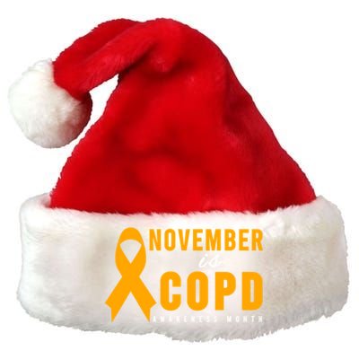 Copd Awareness Gift Meaningful Gift November Is Copd Awareness Month Gift Premium Christmas Santa Hat