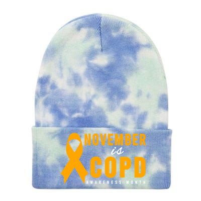 Copd Awareness Gift Meaningful Gift November Is Copd Awareness Month Gift Tie Dye 12in Knit Beanie