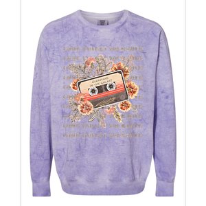 Come And Get Your Love Floral Guardian Music Colorblast Crewneck Sweatshirt