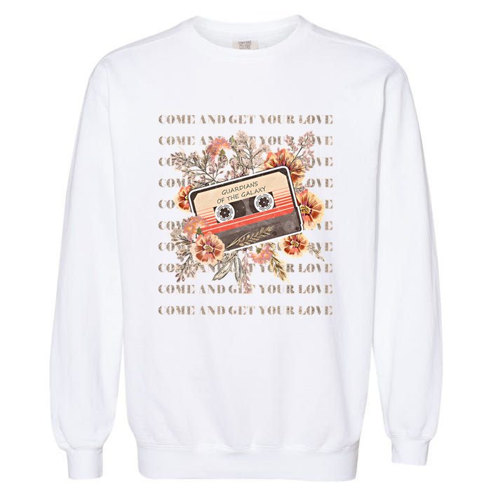 Come And Get Your Love Floral Guardian Music Garment-Dyed Sweatshirt