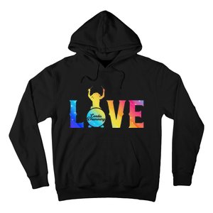 Cardio And Gym Colored Love Cardio Drumming Hoodie