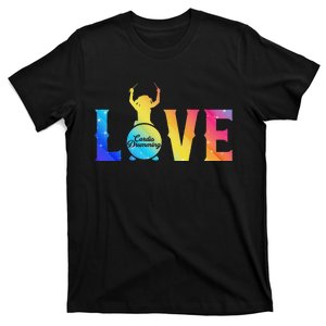 Cardio And Gym Colored Love Cardio Drumming T-Shirt