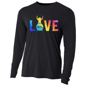 Cardio And Gym Colored Love Cardio Drumming Cooling Performance Long Sleeve Crew