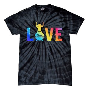 Cardio And Gym Colored Love Cardio Drumming Tie-Dye T-Shirt