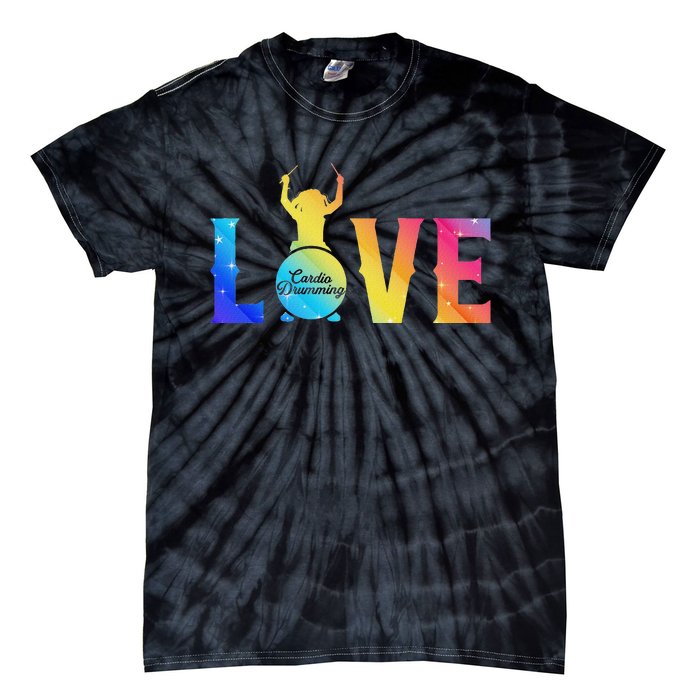 Cardio And Gym Colored Love Cardio Drumming Tie-Dye T-Shirt