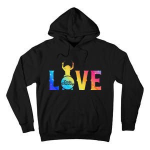 Cardio And Gym Colored Love Cardio Drumming Tall Hoodie