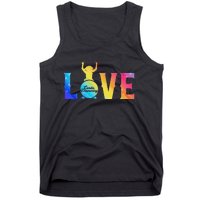 Cardio And Gym Colored Love Cardio Drumming Tank Top