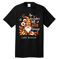 Copd Awareness Gnome In We Wear Orange Women Support Tall T-Shirt