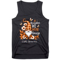 Copd Awareness Gnome In We Wear Orange Women Support Tank Top