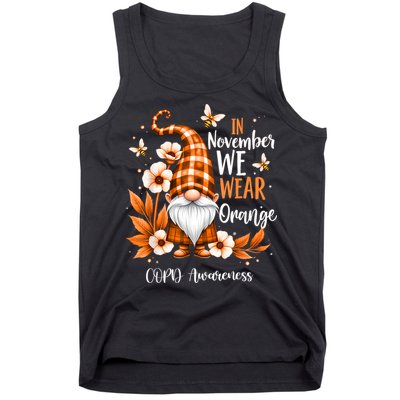 Copd Awareness Gnome In We Wear Orange Women Support Tank Top