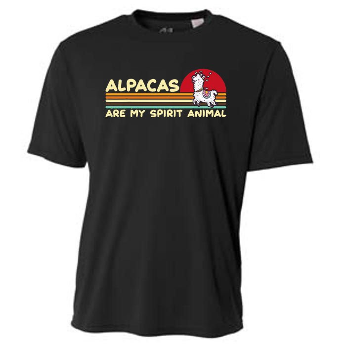 Cute Alpaca Groups Design Alpacas Are My Spirit Animal Cooling Performance Crew T-Shirt