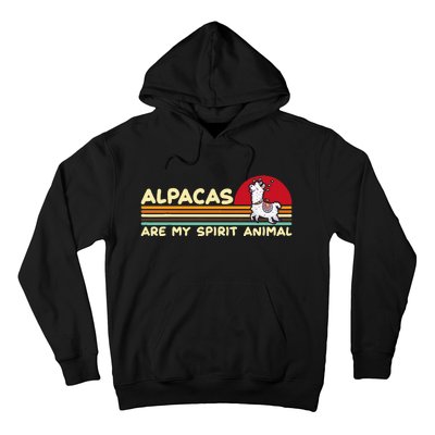 Cute Alpaca Groups Design Alpacas Are My Spirit Animal Hoodie