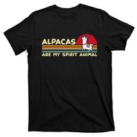 Cute Alpaca Groups Design Alpacas Are My Spirit Animal T-Shirt