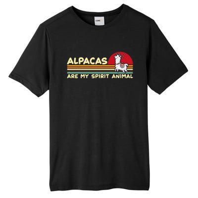 Cute Alpaca Groups Design Alpacas Are My Spirit Animal Tall Fusion ChromaSoft Performance T-Shirt