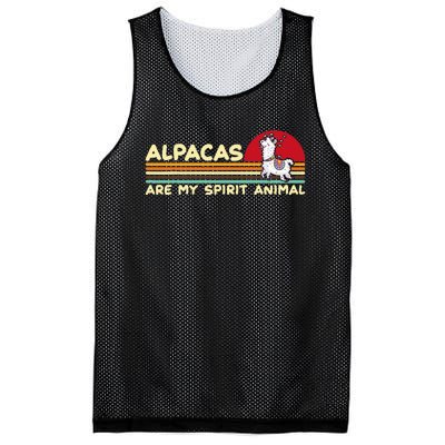 Cute Alpaca Groups Design Alpacas Are My Spirit Animal Mesh Reversible Basketball Jersey Tank