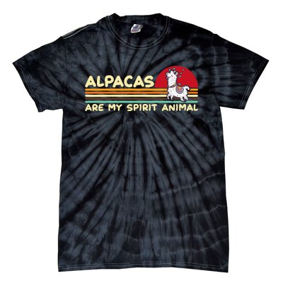 Cute Alpaca Groups Design Alpacas Are My Spirit Animal Tie-Dye T-Shirt