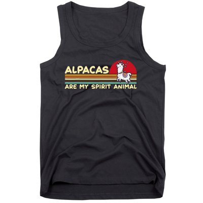 Cute Alpaca Groups Design Alpacas Are My Spirit Animal Tank Top