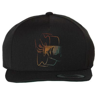 Cool Acoustic Guitar For Acoustic Guitar Player Wool Snapback Cap
