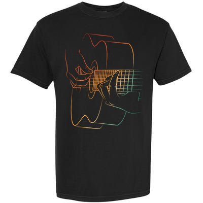 Cool Acoustic Guitar Acoustic Guitar Player Garment-Dyed Heavyweight T-Shirt