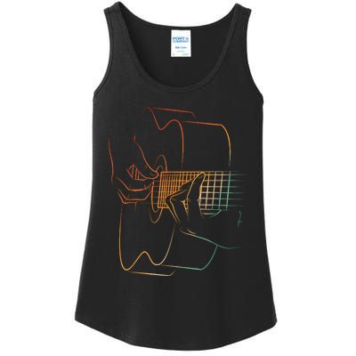 Cool Acoustic Guitar Acoustic Guitar Player Ladies Essential Tank