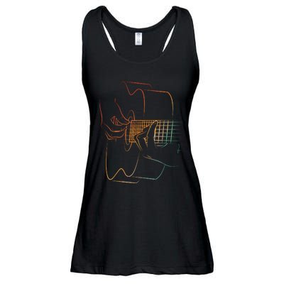 Cool Acoustic Guitar Acoustic Guitar Player Ladies Essential Flowy Tank