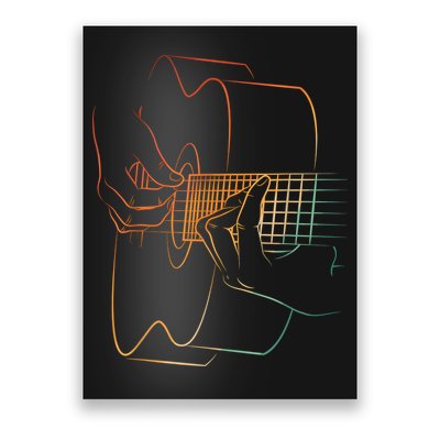 Cool Acoustic Guitar Acoustic Guitar Player Poster