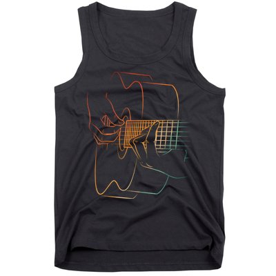 Cool Acoustic Guitar Acoustic Guitar Player Tank Top