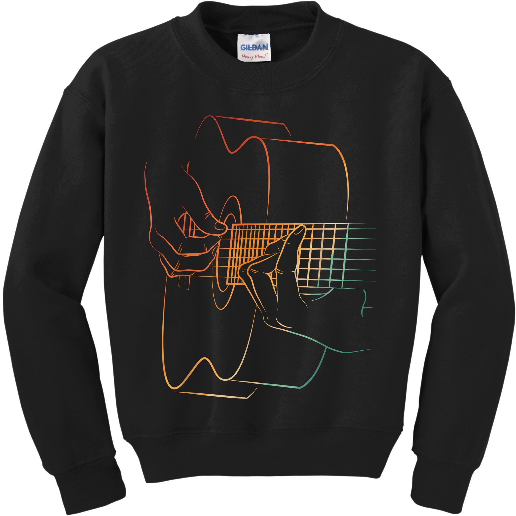 Cool Acoustic Guitar Acoustic Guitar Player Kids Sweatshirt