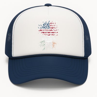 Cute American Grown With Irish Roots Design Gift Trucker Hat