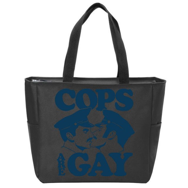 COPS ARE GAY Zip Tote Bag