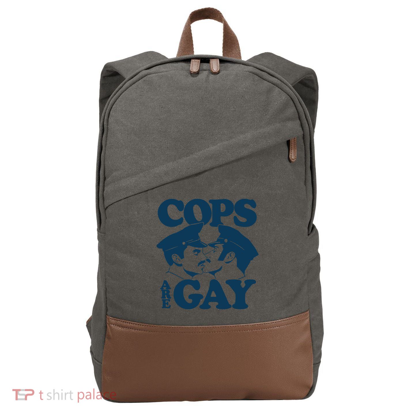 COPS ARE GAY Cotton Canvas Backpack