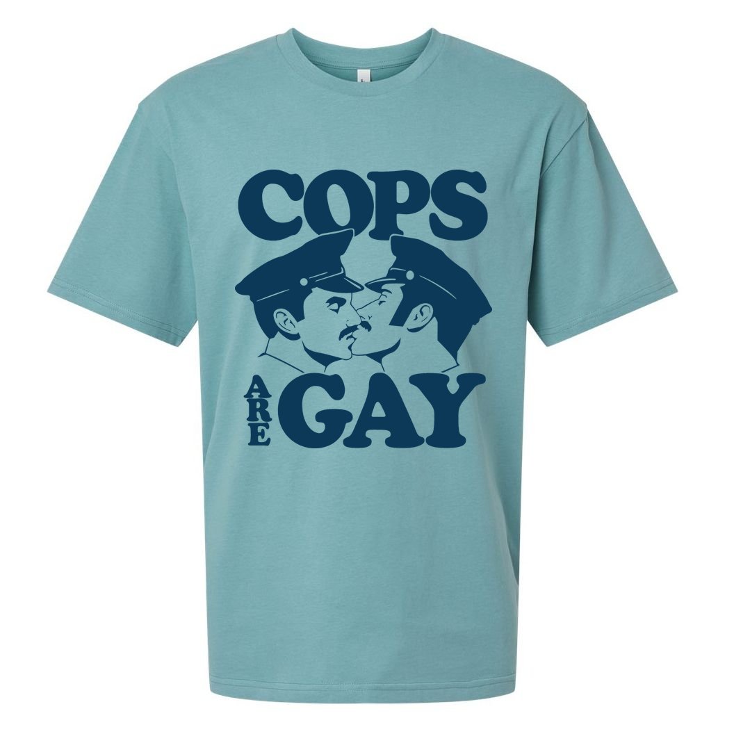 COPS ARE GAY Sueded Cloud Jersey T-Shirt