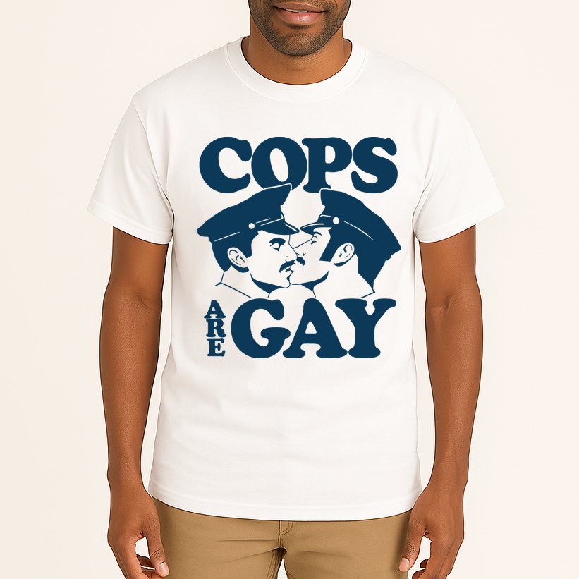COPS ARE GAY Tall T-Shirt