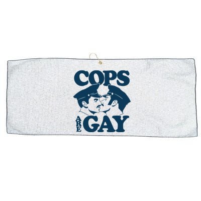 COPS ARE GAY Large Microfiber Waffle Golf Towel