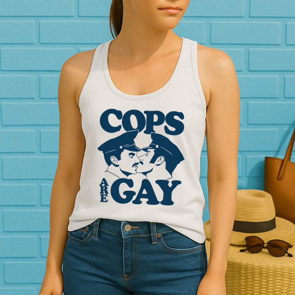 COPS ARE GAY Womens Tank Top