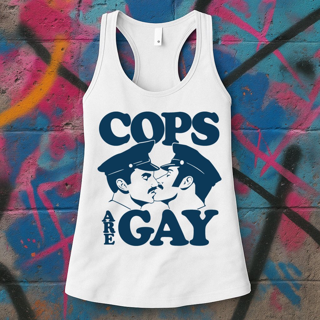 COPS ARE GAY Womens Tank Top