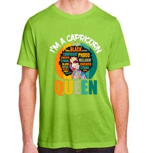 Capricorn Afro Girl Queen Facts Black History Month Black Proud Adult ChromaSoft Performance T-Shirt