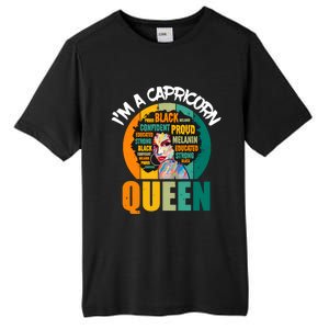 Capricorn Afro Girl Queen Facts Black History Month Black Proud Tall Fusion ChromaSoft Performance T-Shirt