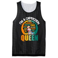 Capricorn Afro Girl Queen Facts Black History Month Black Proud Mesh Reversible Basketball Jersey Tank