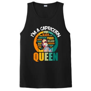 Capricorn Afro Girl Queen Facts Black History Month Black Proud PosiCharge Competitor Tank