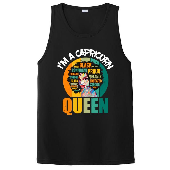 Capricorn Afro Girl Queen Facts Black History Month Black Proud PosiCharge Competitor Tank