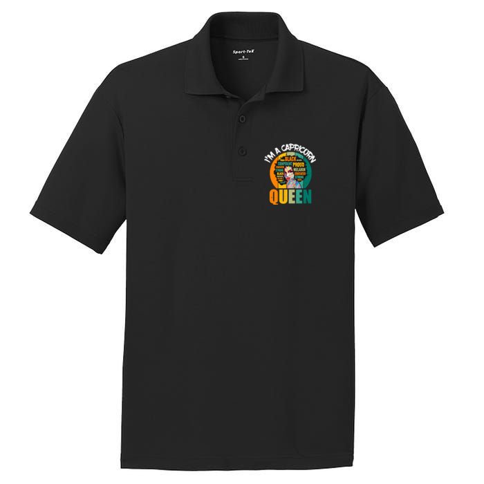 Capricorn Afro Girl Queen Facts Black History Month Black Proud PosiCharge RacerMesh Polo