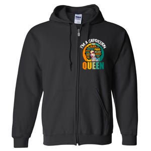 Capricorn Afro Girl Queen Facts Black History Month Black Proud Full Zip Hoodie