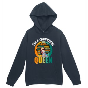 Capricorn Afro Girl Queen Facts Black History Month Black Proud Urban Pullover Hoodie