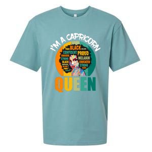 Capricorn Afro Girl Queen Facts Black History Month Black Proud Sueded Cloud Jersey T-Shirt